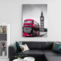 Tablou Big Ben, autobuz rosu, Londra 4276 living 2