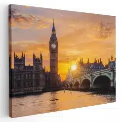 Tablou Big Ben si podul Westminster Londra 4392