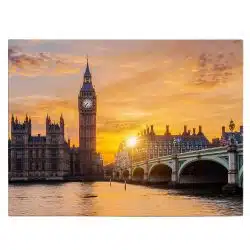 Tablou Big Ben si podul Westminster Londra 4392 front