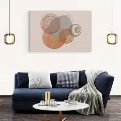 Tablou Boho minimalism forme geometrice maro crem 1270 living modern 2 - Afis Poster Boho minimalism forme geometrice maro crem pentru living casa birou bucatarie livrare in 24 ore la cel mai bun pret.