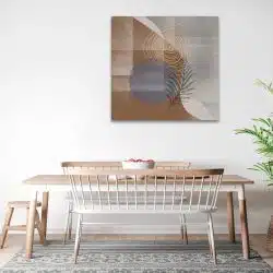 Tablou Boho minimalism frunza forme geometrice maro gri 1266 bucatarie - Afis Poster Boho minimalism frunza forme geometrice maro pentru living casa birou bucatarie livrare in 24 ore la cel mai bun pret.