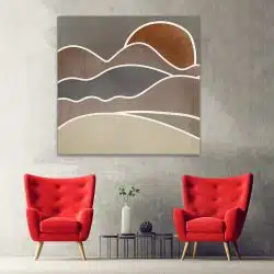 Tablou Boho minimalism peisaj dealuri maro gri 1289 hol - Afis Poster Boho minimalism peisaj dealuri maro gri pentru living casa birou bucatarie livrare in 24 ore la cel mai bun pret.