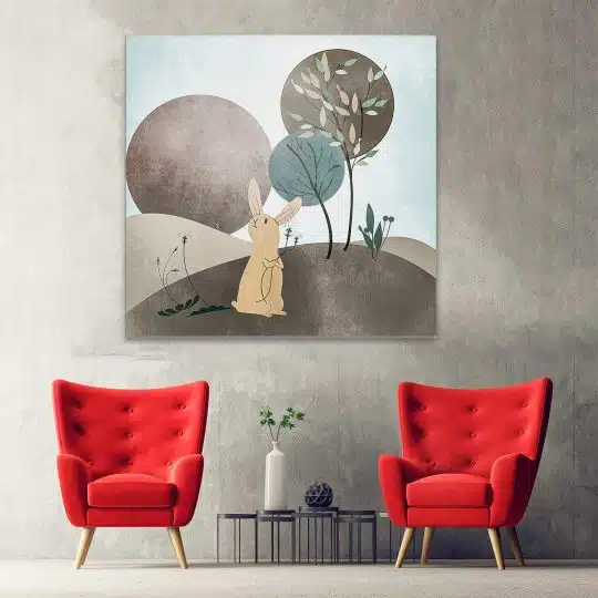 Tablou Boho minimalism peisaj iepure si copaci maro crem 1269 hol - Afis Poster Boho minimalism peisaj iepure si copaci maro crem pentru living casa birou bucatarie livrare in 24 ore la cel mai bun pret.