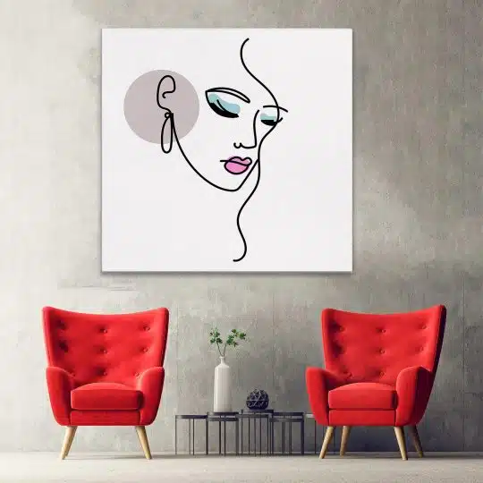 Tablou Boho minimalism portret femeie machiaj mov 1301 hol - Afis Poster Boho minimalism portret femeie machiaj mov pentru living casa birou bucatarie livrare in 24 ore la cel mai bun pret.