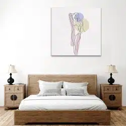 Tablou Boho minimalism silueta femeie crem albastru 1250 dormitor - Afis Poster Boho minimalism silueta femeie crem albastru pentru living casa birou bucatarie livrare in 24 ore la cel mai bun pret.