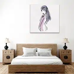 Tablou Boho minimalism silueta femeie roz gri 1252 dormitor - Afis Poster Boho minimalism silueta femeie roz gri pentru living casa birou bucatarie livrare in 24 ore la cel mai bun pret.