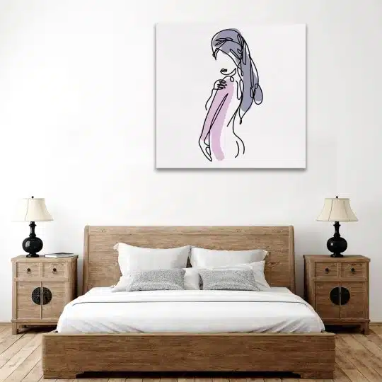 Tablou Boho minimalism silueta femeie roz gri 1252 dormitor - Afis Poster Boho minimalism silueta femeie roz gri pentru living casa birou bucatarie livrare in 24 ore la cel mai bun pret.