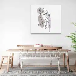 Tablou Boho minimalism silueta mama cu copil maro 1258 bucatarie - Afis Poster Boho minimalism silueta mama cu copil maro pentru living casa birou bucatarie livrare in 24 ore la cel mai bun pret.