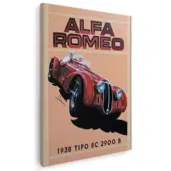 Tablou Campionat de Raliuri Alfa Romeo 1938 vintage 3203