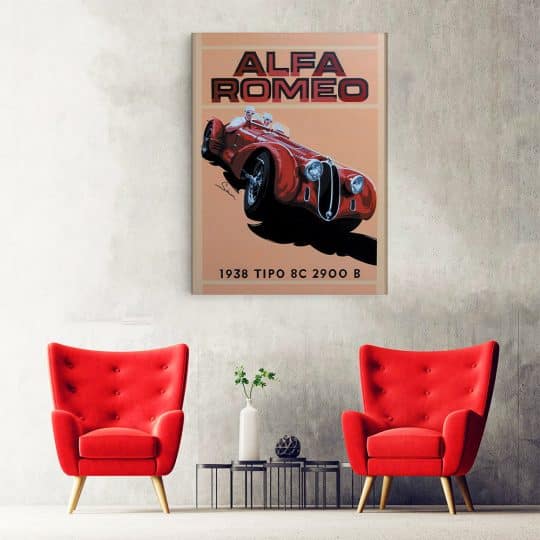Tablou Campionat de Raliuri Alfa Romeo 1938 vintage 3203 hol
