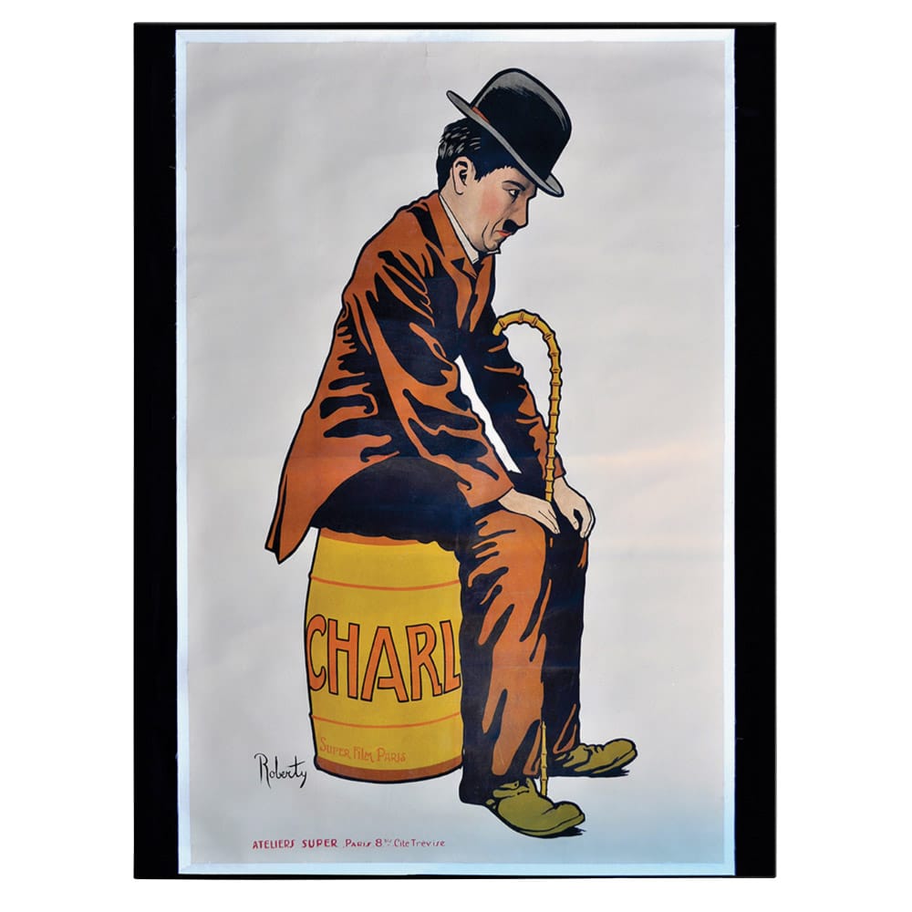 Tablou Chaplin comediant vintage - Material produs:: Poster pe hartie FARA RAMA, Dimensiunea:: 70x100 cm