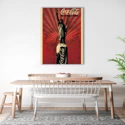 Tablou Coca Cola Statuia Libertatii vintage 4016 bucatarie1