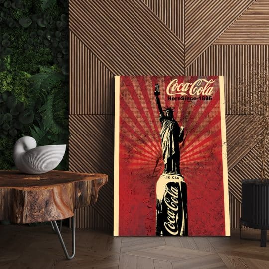 Tablou Coca Cola Statuia Libertatii vintage 4016 living