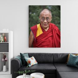 Tablou Dalai Lama lider spiritual tibetan rosu 1698 living 2 - Afis Poster Tablou Dalai Lama pentru living casa birou bucatarie livrare in 24 ore la cel mai bun pret.