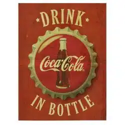 Tablou Drink Coca Cola in bottle vintage 4019 front