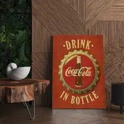 Tablou Drink Coca Cola in bottle vintage 4019 living