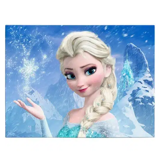 Tablou Elsa film animatie Frozen 7 albastru 2155 front - Afis Poster Tablou Angelina Jolie actrita pentru living casa birou bucatarie livrare in 24 ore la cel mai bun pret.