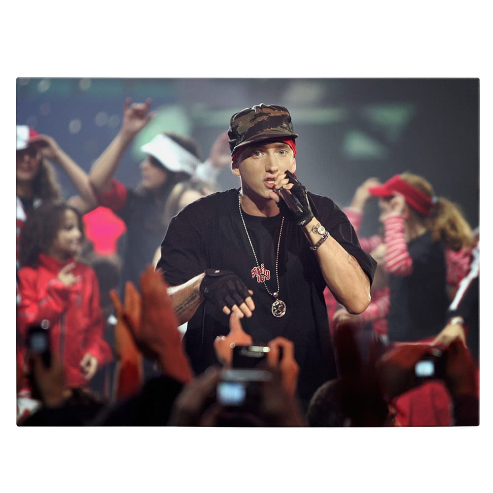 Tablou afis Eminem cantaret 2283 - Material produs:: Tablou canvas pe panza CU RAMA, Dimensiunea:: 60x90 cm