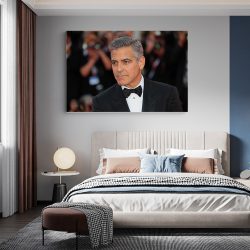 Tablou George Clooney actor negru crem 1884 dormitor - Afis Poster Tablou George Clooney actor negru crem pentru living casa birou bucatarie livrare in 24 ore la cel mai bun pret.