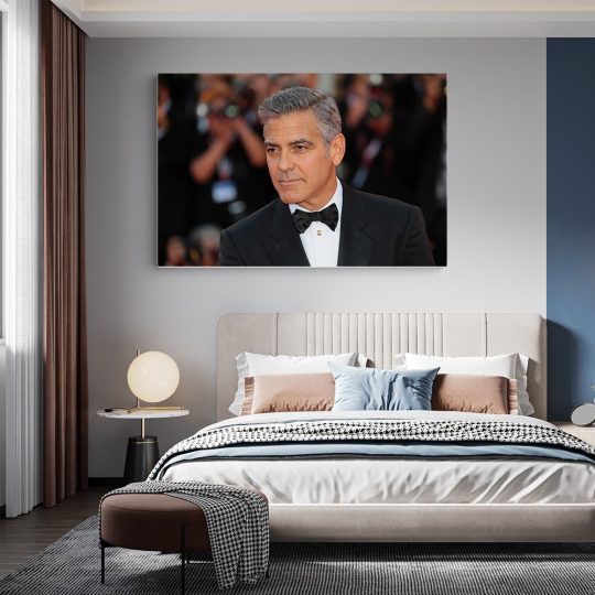 Tablou George Clooney actor negru crem 1884 dormitor - Afis Poster Tablou George Clooney actor negru crem pentru living casa birou bucatarie livrare in 24 ore la cel mai bun pret.