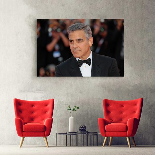 Tablou George Clooney actor negru crem 1884 hol - Afis Poster Tablou George Clooney actor negru crem pentru living casa birou bucatarie livrare in 24 ore la cel mai bun pret.