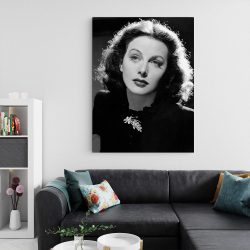 Tablou Hedy Lamarr actrita alb negru 1942 living 2 - Afis Poster Tablou Hedy Lamarr actrita pentru living casa birou bucatarie livrare in 24 ore la cel mai bun pret.