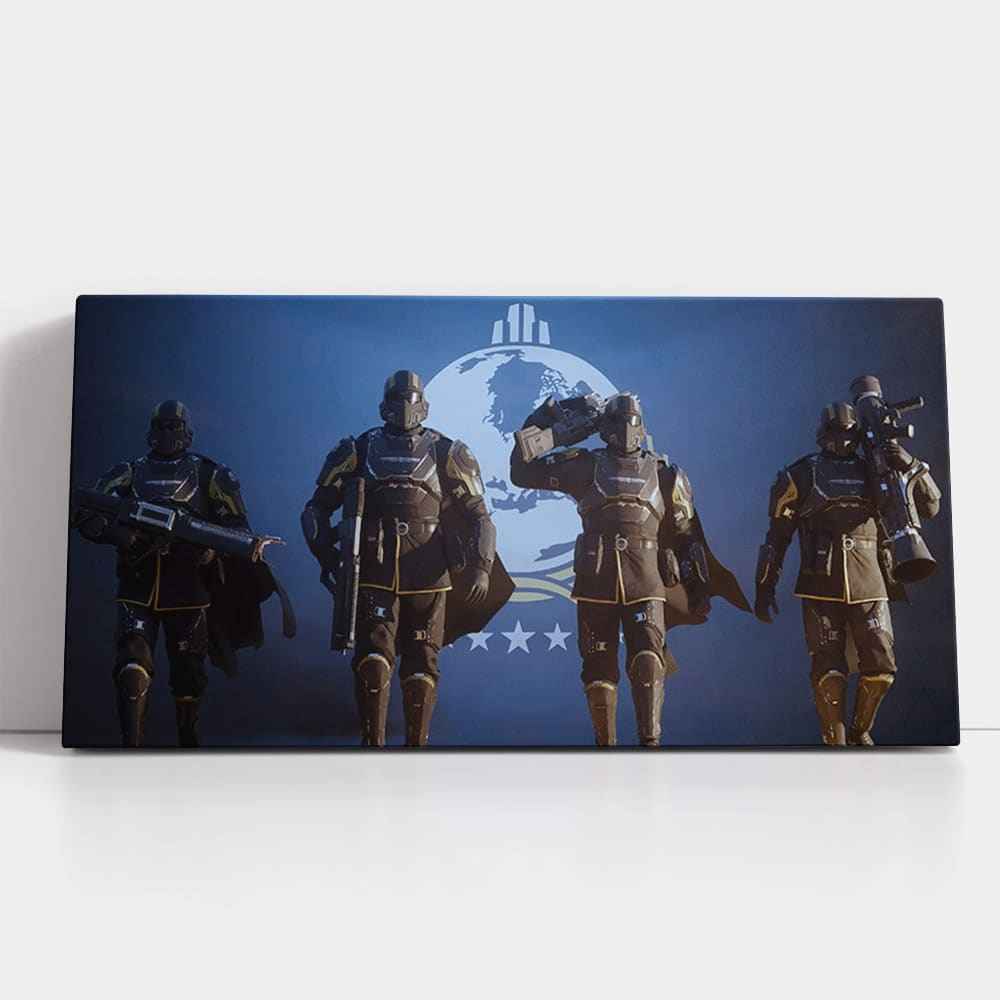 Tablou Helldivers 2 Poster jocuri - Material produs:: Poster pe hartie FARA RAMA, Dimensiunea:: 40x80 cm