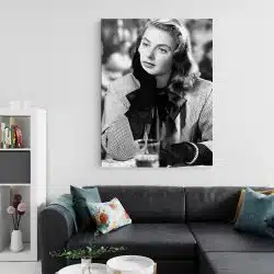 Tablou Ingrid Bergman actrita alb negru 1943 living 2 - Afis Poster Tablou Ingrid Bergman actrita pentru living casa birou bucatarie livrare in 24 ore la cel mai bun pret.