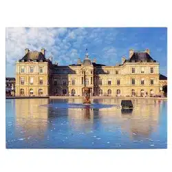 Tablou Jardin du Luxembourg Paris Franta albastru 1528 front - Afis Poster Tablou Jardin du Luxembourg Paris Franta pentru living casa birou bucatarie livrare in 24 ore la cel mai bun pret.