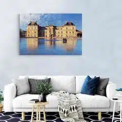 Tablou Jardin du Luxembourg Paris Franta albastru 1528 living modern - Afis Poster Tablou Jardin du Luxembourg Paris Franta pentru living casa birou bucatarie livrare in 24 ore la cel mai bun pret.