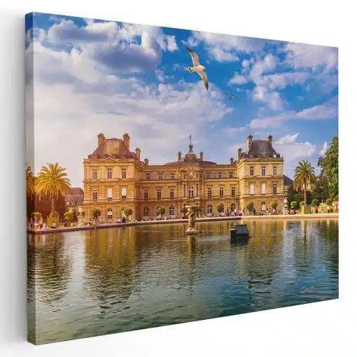 Tablou Jardin du Luxembourg Paris Franta albastru 1535 - Afis Poster tablou Jardin du Luxembourg Paris pentru living casa birou bucatarie livrare in 24 ore la cel mai bun pret.