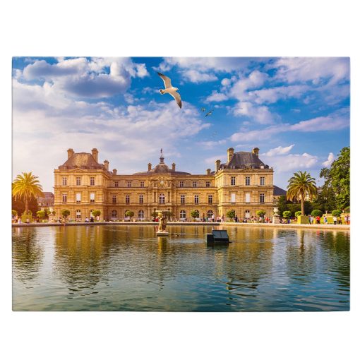 Tablou Jardin du Luxembourg Paris Franta albastru 1535 front - Afis Poster tablou Jardin du Luxembourg Paris pentru living casa birou bucatarie livrare in 24 ore la cel mai bun pret.