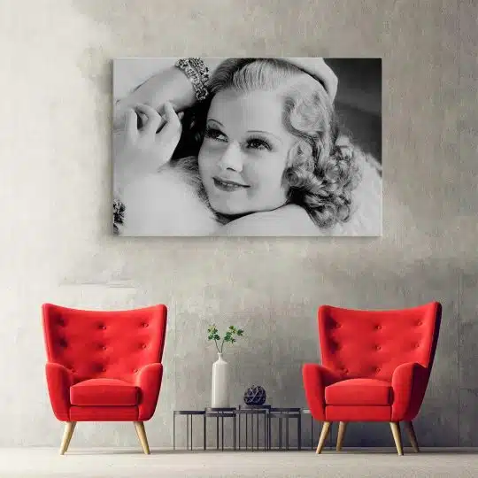 Tablou Jean Harlow actrita alb negru 1924 hol - Afis Poster Tablou Jean Harlow actrita alb negru pentru living casa birou bucatarie livrare in 24 ore la cel mai bun pret.