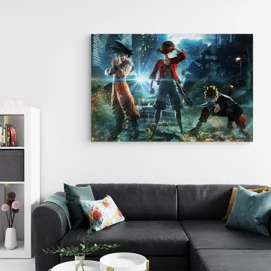 Tablou Jump Force Goku Naruto Luffy 2104 living - Afis Poster Tablou Jump Force Goku Naruto Luffy pentru living casa birou bucatarie livrare in 24 ore la cel mai bun pret.