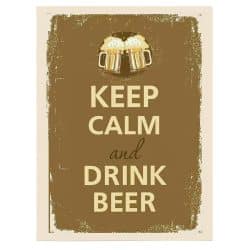 Tablou Keep Calm and Drink Beer 3965 front
