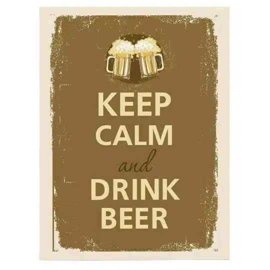 Tablou Keep Calm and Drink Beer 3965 front