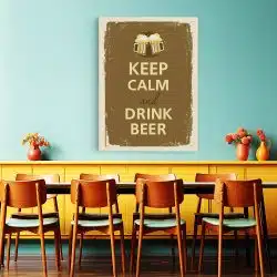 Tablou Keep Calm and Drink Beer 3965 restaurant