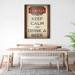 Tablou Keep calm and drink a beer 3956 bucatarie1