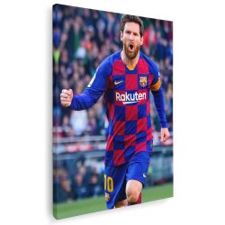 Tablou Lionel Messi celebrand un gol albastru rosu 1700 - Afis Poster Tablou Messi Lionel fotbalist pentru living casa birou bucatarie livrare in 24 ore la cel mai bun pret.