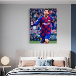 Tablou Lionel Messi celebrand un gol albastru rosu 1700 dormitor - Afis Poster Tablou Messi Lionel fotbalist pentru living casa birou bucatarie livrare in 24 ore la cel mai bun pret.