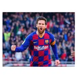 Tablou Lionel Messi celebrand un gol albastru rosu 1712 front - Afis Poster Tablou Lionel Messi celebrand un gol albastru rosu pentru living casa birou bucatarie livrare in 24 ore la cel mai bun pret.