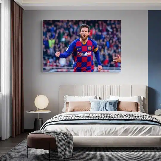 Tablou Lionel Messi celebrand un gol albastru rosu 1712 dormitor - Afis Poster Tablou Lionel Messi celebrand un gol albastru rosu pentru living casa birou bucatarie livrare in 24 ore la cel mai bun pret.