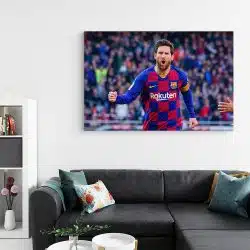 Tablou Lionel Messi celebrand un gol albastru rosu 1712 living - Afis Poster Tablou Lionel Messi celebrand un gol albastru rosu pentru living casa birou bucatarie livrare in 24 ore la cel mai bun pret.