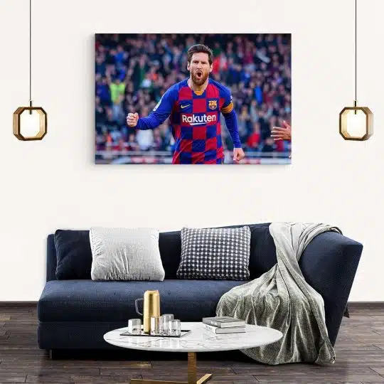 Tablou Lionel Messi celebrand un gol albastru rosu 1712 living modern 2 - Afis Poster Tablou Lionel Messi celebrand un gol albastru rosu pentru living casa birou bucatarie livrare in 24 ore la cel mai bun pret.