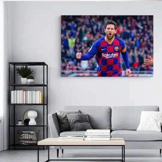 Tablou Lionel Messi celebrand un gol albastru rosu 1712 living modern 4 - Afis Poster Tablou Lionel Messi celebrand un gol albastru rosu pentru living casa birou bucatarie livrare in 24 ore la cel mai bun pret.