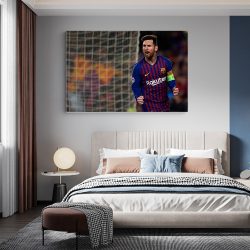 Tablou Lionel Messi fotablist albastru rosu 1713 dormitor - Afis Poster Tablou Lionel Messi fotablist albastru rosu pentru living casa birou bucatarie livrare in 24 ore la cel mai bun pret.