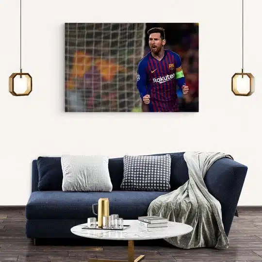 Tablou Lionel Messi fotablist albastru rosu 1713 living modern 2 - Afis Poster Tablou Lionel Messi fotablist albastru rosu pentru living casa birou bucatarie livrare in 24 ore la cel mai bun pret.