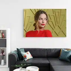 Tablou Margot Robbie actrita rosu 1960 living - Afis Poster Tablou Margot Robbie actrita pentru living casa birou bucatarie livrare in 24 ore la cel mai bun pret.