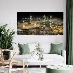 Tablou Moscheea Sfanta din Mecca Arabia Saudita negru 1821 tablou living modern - Afis Poster Tablou Moscheea Sfanta din Mecca Arabia Saudita negru pentru living casa birou bucatarie livrare in 24 ore la cel mai bun pret.