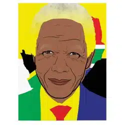 Tablou Nelson Mandela lider politic